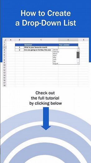 How to Create a Drop-Down List in Excel