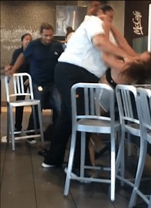 VIDEO: Brawl at McDonald’s after customer throws milkshake at worker