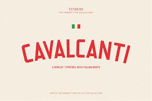 10B Cavalcanti: Italian Style Font, a Font by Tenbury Type
