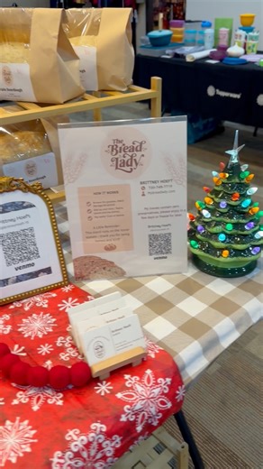 The Bread Lady is officially set up at the Stables! ✨Fresh, warm, delicious-smelling sourdough is in the air and I am HERE for it 🥖💛Follow your nose through the Holiday Market and you’ll find me — loaves, treats, cozy vibes… and gift certificates! 🎁I’ve got $15 Bread Lady gift certificates, perfect for stocking stuffers, teacher gifts, or a little surprise for your carb-loving friends.Come snag something before it’s gone!See you at the Stables 🤎 | The Bread Lady