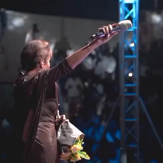 Captivating Stage Performance with Flowers