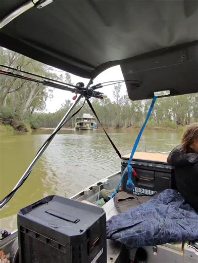 Barney Langham on Instagram: "Meeting a large paddle steamer around a tight corner in the middle of Gunbower forest. Mum and dad met me yesterday and are taking turns driving along the river while the other spends some time on the boat :) #paddlesteamer #boattrip #murrayriver #gunbower #adventure #murraycamping #boating"