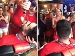 Shocking moment barmaid attacks woman for slapping her on the bum