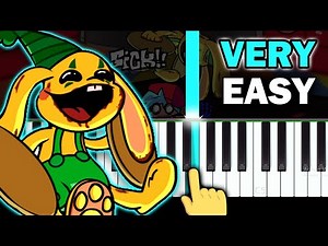 Musical Memory - FNF vs Bunzo Bunny - VERY EASY Piano tutorial