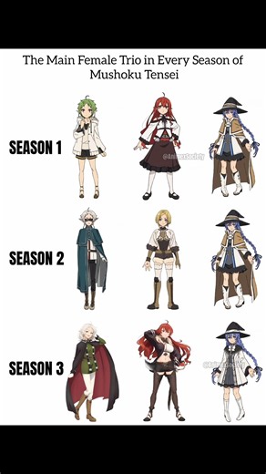 The queens of Mushoku Tensei keep changing every season.