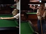 Bachelorette Sam Frost does happy dance while playing pool | Daily Mail Online