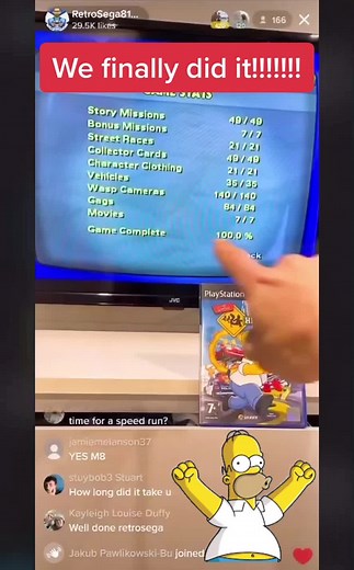 WE DID IT!!!!!! 💯 completion of Simpsons Hit and Run on PS2 #retrosega81 #simpsons #simpsonshitandrun #ps2games #ps2 #retrogaming #nostalgia #simpsonsclips