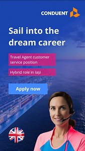 Step aboard and make a difference as a Travel Agent at Conduent. 🧳 Success starts with the right environment! ✨ 🔗 Apply now | BestJobs