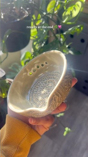 this particular texture on the b-mix clay plus the glaze is so pretty! 🦌⛰️🌲#functionalpottery