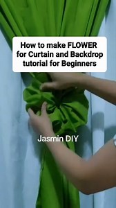 10K views · 146 reactions | How to make Flower on your House Curtain, Stage backdrop and bacdrop stand. #perfectforanyoccasion #flowerbackdrop #diy | Jasmin Diy | Facebook