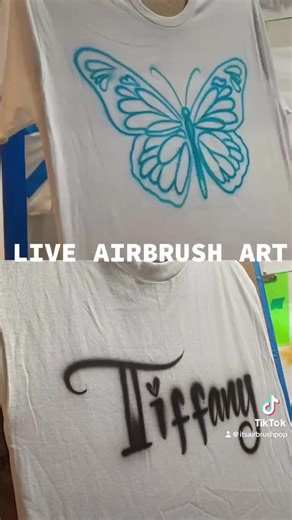 Custom Airbrush Name Shirt – Add YOUR Name! Neon or Glitter T-shirt • Personalized Spray Paint Tee • Fast Shipping Gift Idea - Etsy