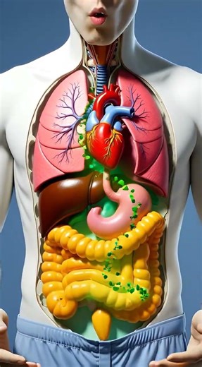 How Vegetables Are Digested in Your Body 🥦 | 3D Human Digestive System Animation