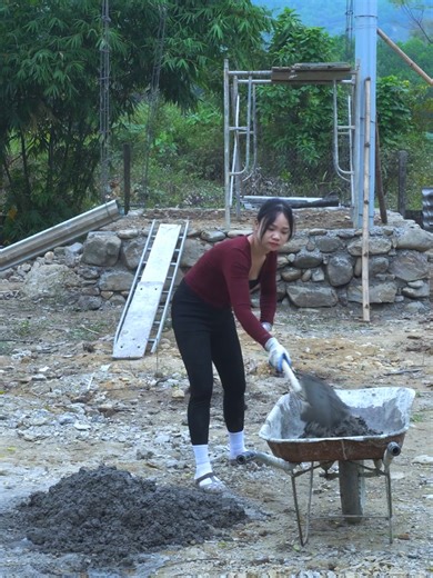 DIY Concrete Pillars and Roofing Installation