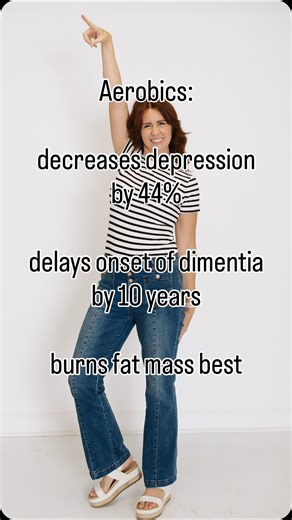 Science says: dance it out! 易 Aerobics boosts mood-lifting endorphins, burns fat fast, and keeps your brain sharp — even lowering Alzheimer’s risk. Who knew joy could be this good for you?  #AerobicsHigh #HealthyHappyStrong #SweatToReset #FaithOverFatigue #JesusAndJumpSquats #StrengthInSpirit #workoutfromhomemom #momswhoworkout #goodhabits #funcardio #cardioworkouts #10kstepsaday #burnfatbuildmuscle #workoutfromhome #aerobics | Sweatandshine.fit | Facebook