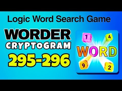 WORDER Logic Word Search Game level 295 296