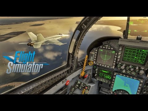 F-18 Hornet TWO SHIP FORMATION | MICOSOFT FLIGHT SIMULATOR |