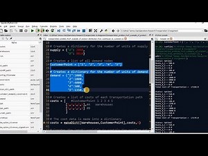 Transportation problem in Operations Research (Implemented in Python) Part 01