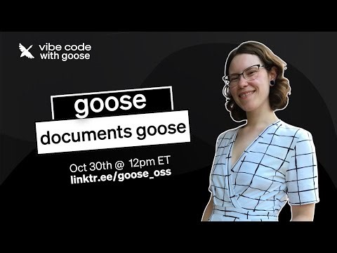 How to use goose for documentation | Vibe Code with goose