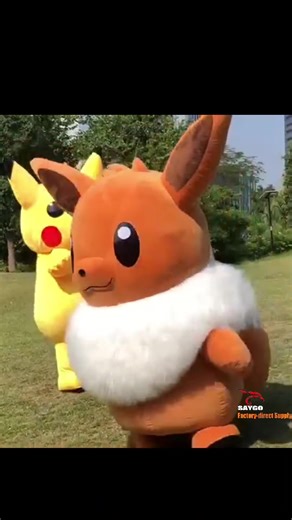Pikachu & Eevee Inflatable Mascot Costumes