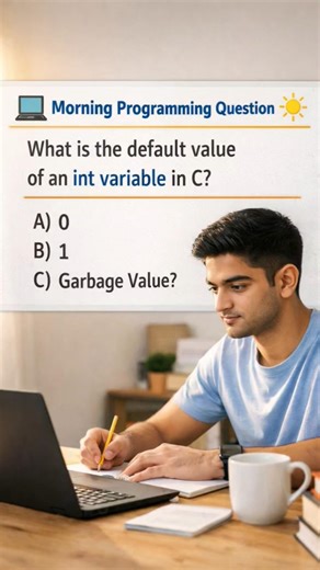 Morning Study Challenge ☀️💻Only serious students can answer this 😲#coding#short#thinkic