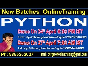 PYTHON Online Training in DURGASOFT