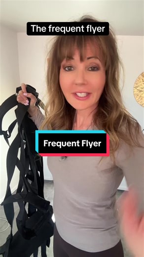 The Frequent Flyer Door Swing fits in any doorframe for bedroom acrobatics that’ll take partner play up to a whole new level. Have a seat, position the straps, and you’re ready for take-off in your bedroom swing. #doorswinging #frequentflierdoorswing #adultswing #seggsytime #seggs #spicybedroom