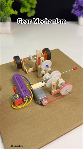 DIY Forward & Reverse Gear Mechanism Explained #youtubeshorts #tech #shorts #gear #automobile #diy