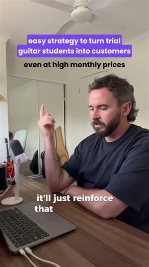 How to sign up 99% of trial guitar students