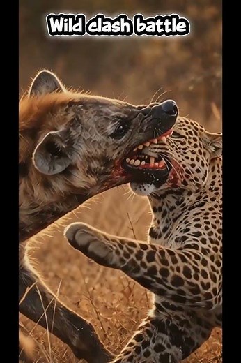 Hyena vs Leopard: A Fierce Battle in the Wild Wildlife Documentary
