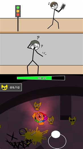 THIEF PUZZLE vs RUN DUMKI RUN - ( Stickman vs Sprunki ) #shorts