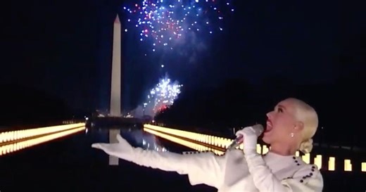 Katy Perry Closes Out Biden's Inauguration Celebration With A Literal Bang