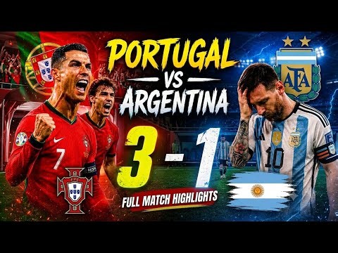 Portugal 3-1 Argentina | Full Match Highlights | Messi vs Ronaldo Epic Clash 🔥 | World Cup 2026