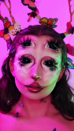 Melanie Martinez makeup✨✨ This makeup took me 6 hours😭 Makeup : @Holly Murray Makeup #makeup#makeuptutorial#makeupartist#makeupideas#makeuplook#makeuplooks#makeupidea#transition#fyp#melaniemartinez