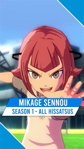 Mikage Sennou - All Hissatsus of Football Frontier Route #anime #football #inazumaeleven