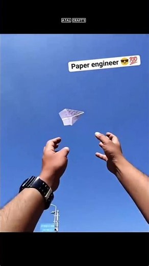how to make a Paper Returning Air Plane 🤗🪃✈️, Origami best returnable jet Paper plane #shorts #craft