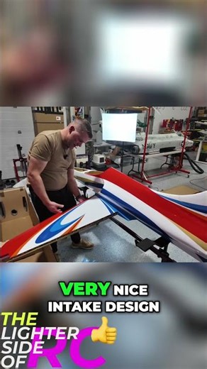 RC Airplane Wing Installation: Cool Intake Design & Easy Bolts! #shorts