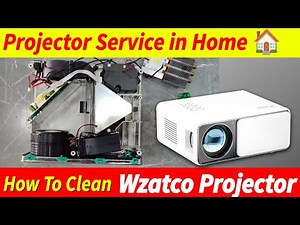 How to clean wzatco yuva go projector/ how to clean wzatco Projector