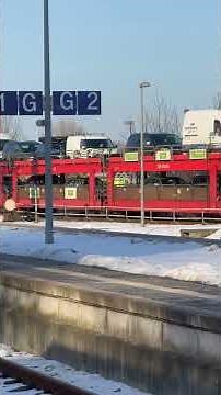 Trainspotting: DB Sylt Shuttle Autozug Einfahrt im Bahnhof Niebüll 19.2.2026