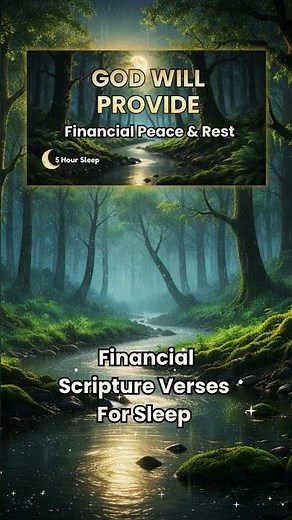 5 HOUR Bible Verses for Sleep: Financial Provision & Peace (Scriptures + Peaceful Rain Sounds)