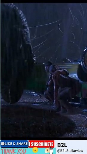 🦖Jurrasic park classic scene/ Great Escape from TRex dinosaur