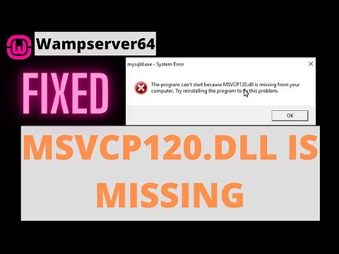 [Fixed] Wampserver64 MSVCP120.DLL Is Missing | Wamp MSVCP120 Error [Fixed] | Command Palette
