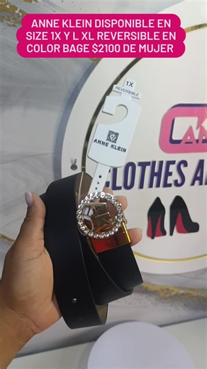 tienda de zapatos de marcas reconocidas nuevos y como nuevos on Instagram: "ANNE KLEIN DISPONIBLE EN SIZE 1X Y L XL REVERSIBLE EN COLOR BAGE $2100 DE MUJER"