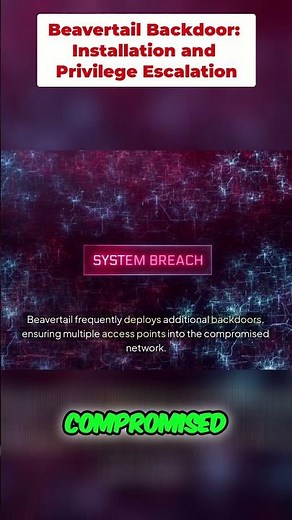Beavertail Backdoor: Installation and Privilege Escalation #shorts