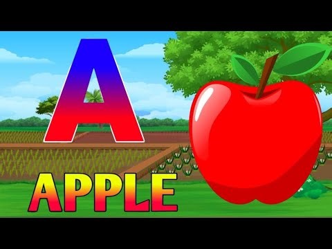 PHONICS SONG 2 with TWO Words in 3D - A For Airplane - ABC Alphabet Songs with Sounds for Children