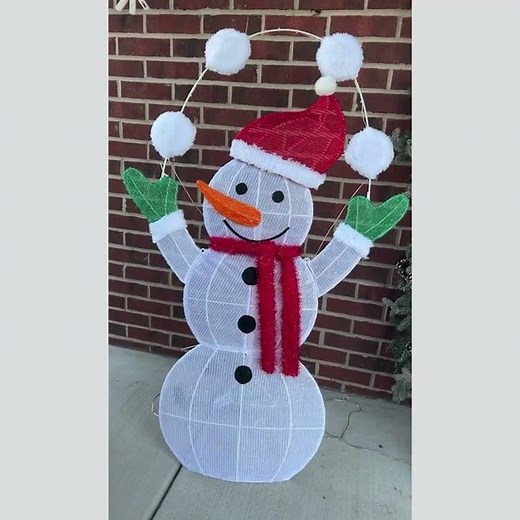 46 Inch Light Up Crossed Candy Canes Outdoor Christmas Decoration