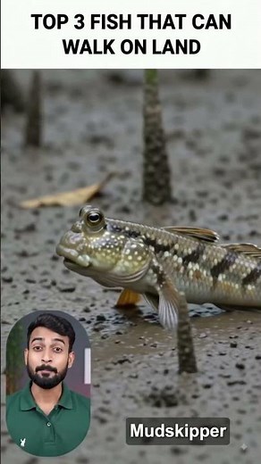 Top 3 Fish That Can Walk on Land 🐟🚶 | Unbelievable but TRUE! 😱 #shorts