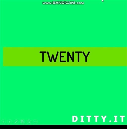 Learn numbers 18-23 with ditty.it