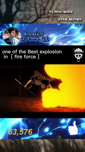 one of the Best explosion seen in [fire force] #anime #animefight #fireforce