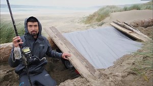 1.4M views · 9.9K reactions | Storm-Proof Shelter in the Sand: Beach Camping! ⛺. #campinglife #beach #DIY #shelterbuilding | Fisherman's Life | Facebook