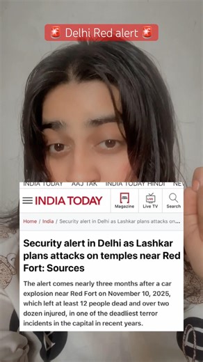 Delhi red alert 🚨 #delhincr #explore #redfort #newdelhi #viral #ytshorts #fyp #news #india #reels